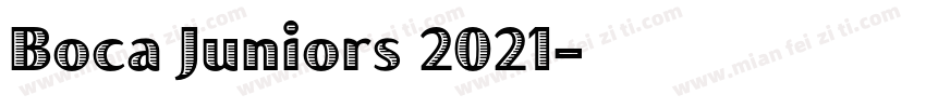 Boca Juniors 2021字体转换